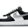 Air Force 1 EMB Black Silver Iconic Sneaker