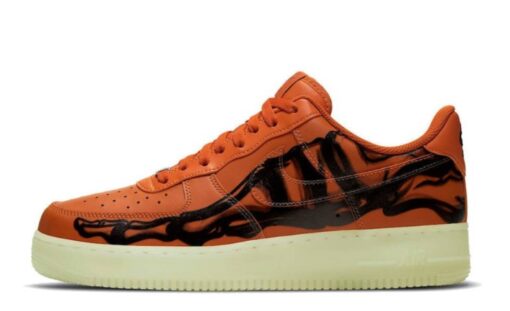 Air Force 1 Skeleton Orange Iconic Sneaker