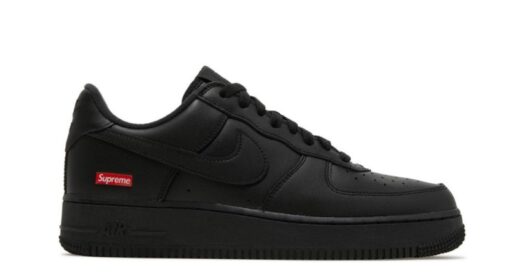 Air Force 1 Low 'Supreme - Mini Box Logo Black' Iconic Sneaker