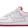 Air Force 1 White University Red Stitch Iconic Sneaker