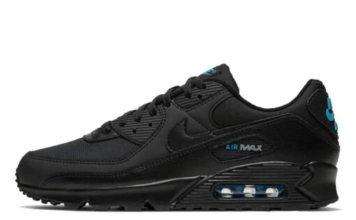 Air Max 90 Black Laser Blue Iconic Sneaker