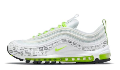 Air Max 97 Reflective Logo White Volt Iconic Sneaker