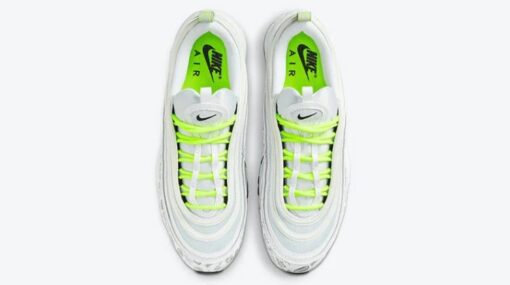 Air Max 97 Reflective Logo White Volt Iconic Sneaker