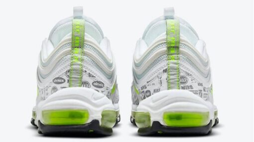 Air Max 97 Reflective Logo White Volt Iconic Sneaker