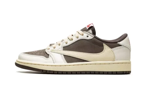 Travis Scott X Air Jordan 1 Low “reverse Mocha” Unfading Sneaker