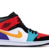 Nike Air Jordan 1 Mid ‘Bred Multicolor’ Iconic Sneaker