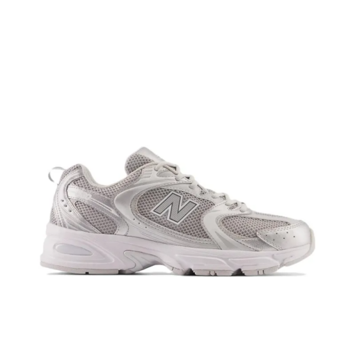 New Balance 530 Moonbeam Silver Metallic Signature Footwear