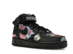 Supreme x Air Force 1 Mid 07 NBA Black Classic Kicks