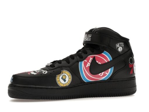 Supreme x Air Force 1 Mid 07 NBA Black Classic Kicks