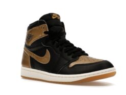 Nike Air Jordan 1 Retro High OG Black Metallic Gold Classic Kicks