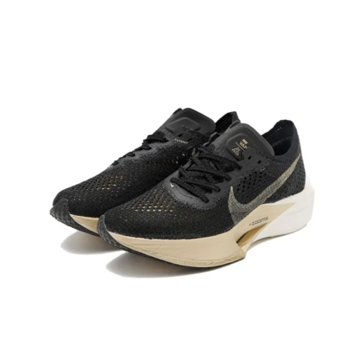 Zoomx Vaporfly 3 Black Metallic Gold Grain Signature Footwear