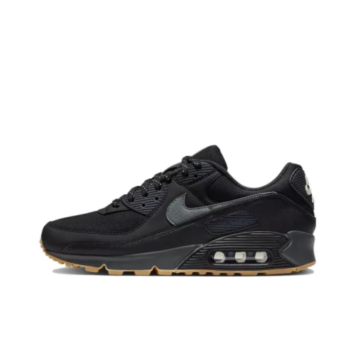 Air Max 90 Black Smoke Grey Gum Reflective Signature Footwear