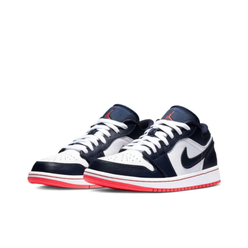 Air Jordan 1 Low Obsidian Ember Glow Signature Footwear