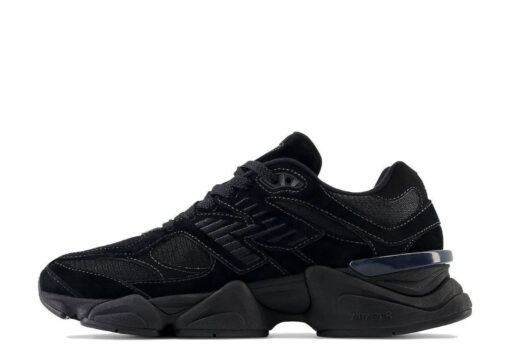 New Balance 9060 Triple Black Leathers Signature Footwear