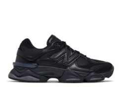 New Balance 9060 Triple Black Leathers Signature Footwear