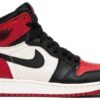 Nike Air Jordan 1 Retro High OG BG 'Bred Toe' Iconic Sneaker