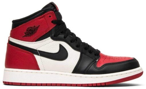 Nike Air Jordan 1 Retro High OG BG 'Bred Toe' Iconic Sneaker