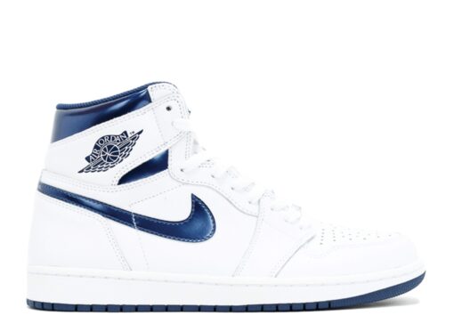 Nike Air Jordan 1 Retro High OG Metallic Navy Signature Footwear