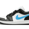 Air Jordan 1 Low ‘black University Blue’ Revered Footwear