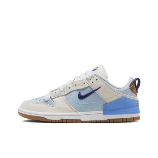 Dunk Skateboard Shoes Low-top Beige Blue Signature Footwear