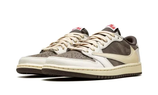 Travis Scott X Air Jordan 1 Low “reverse Mocha” Unfading Sneaker