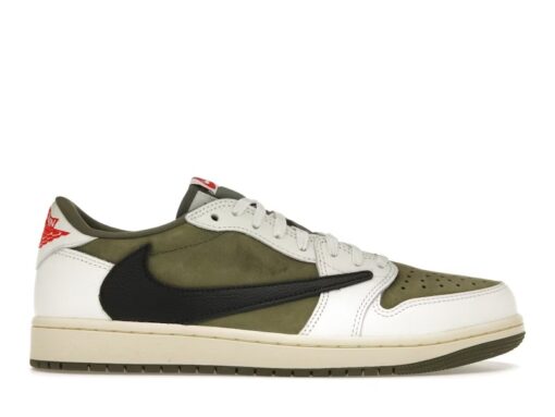 Jordan 1 Retro Low OG SP Travis Scott Medium Olive Iconic Sneaker