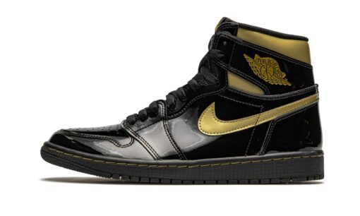 Nike Air Jordan 1 Retro High OG Black Metallic Gold Classic Kicks