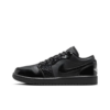 Air Jordan 1 Low Se Patent Elephant Black Iconic Sneaker