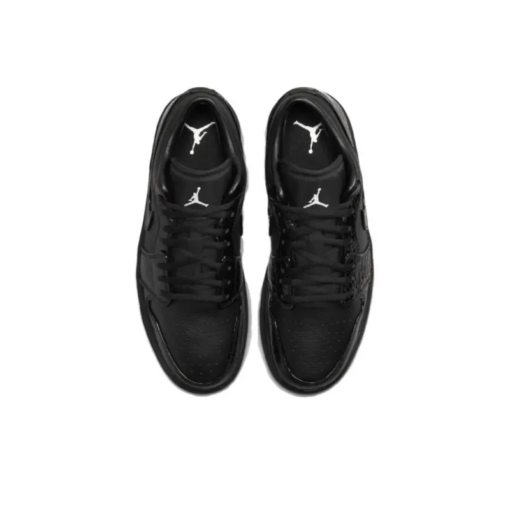 Air Jordan 1 Low Se Patent Elephant Black Iconic Sneaker