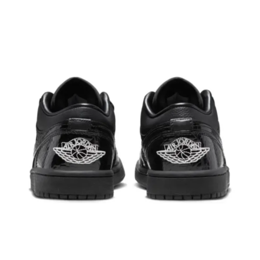 Air Jordan 1 Low Se Patent Elephant Black Iconic Sneaker