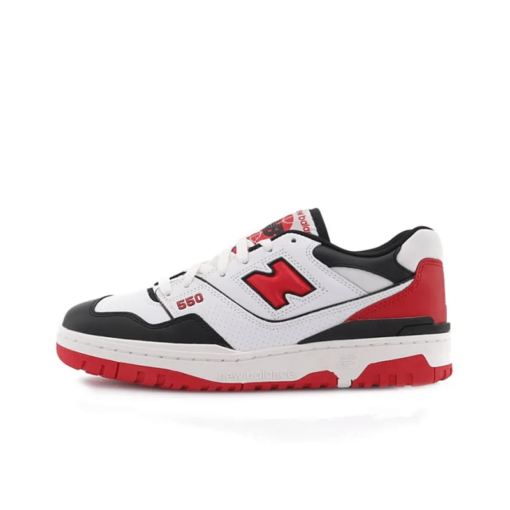 New Balance 550 White Team Red Iconic Sneaker