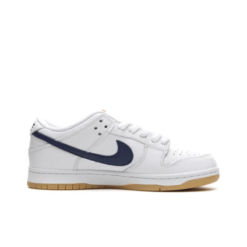 Sb Dunk Low Orange Label White Navy Unfading Sneaker