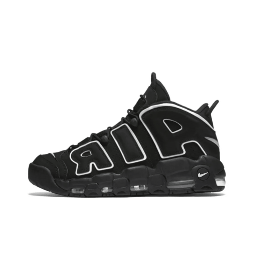 Air More Uptempo Black White Signature Footwear