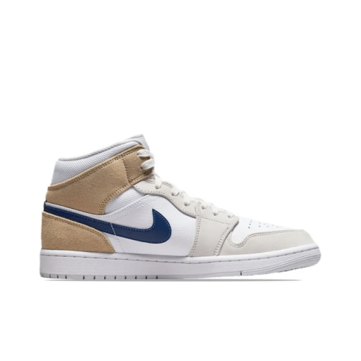 Air Jordan 1 Mid ‘white Khaki Blue Void’ Revered Footwear