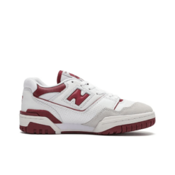 New Balance 550 White Burgundy Iconic Sneaker