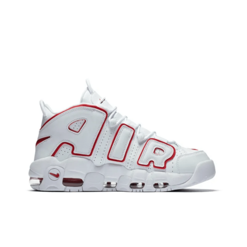 Air More Uptempo White Varsity Red Iconic Sneaker