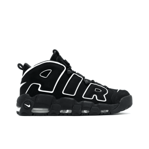 Air More Uptempo Black White Signature Footwear