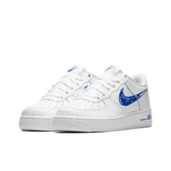 Air Force 1 Low Sketch Blue Swoosh Iconic Sneaker