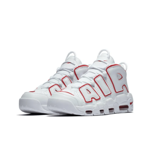 Air More Uptempo White Varsity Red Iconic Sneaker