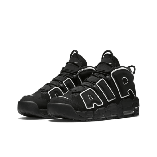 Air More Uptempo Black White Signature Footwear