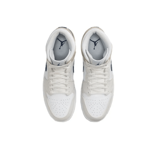 Air Jordan 1 Mid ‘white Khaki Blue Void’ Revered Footwear