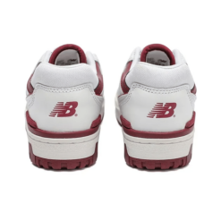 New Balance 550 White Burgundy Iconic Sneaker