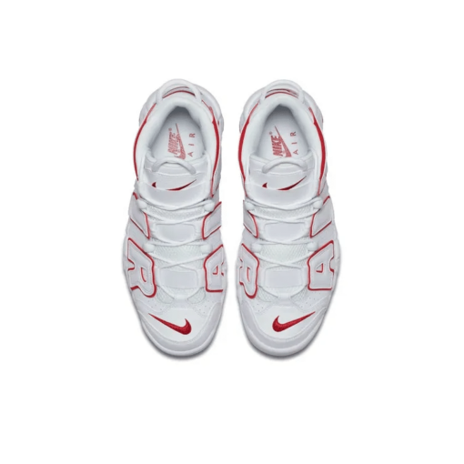 Air More Uptempo White Varsity Red Iconic Sneaker