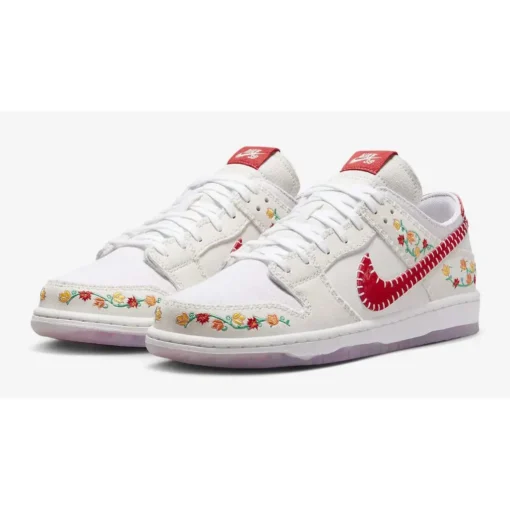 SB Dunk Low Decon N7 Opti Yellow University Red Iconic Sneaker