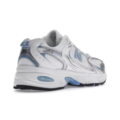 New Balance 530 White Carolina Blue Iconic Sneaker