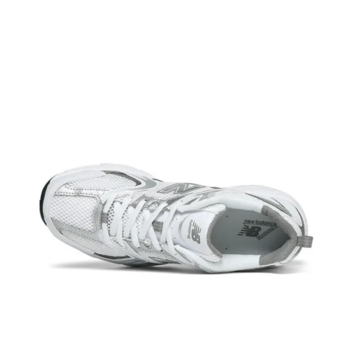 New Balance 530 White Silver Metallic Iconic Sneaker