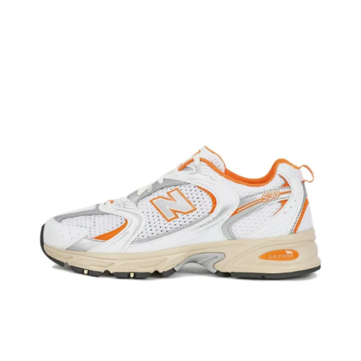 New Balance 530 White Silver Orange Iconic Sneaker