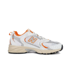 New Balance 530 White Silver Orange Iconic Sneaker