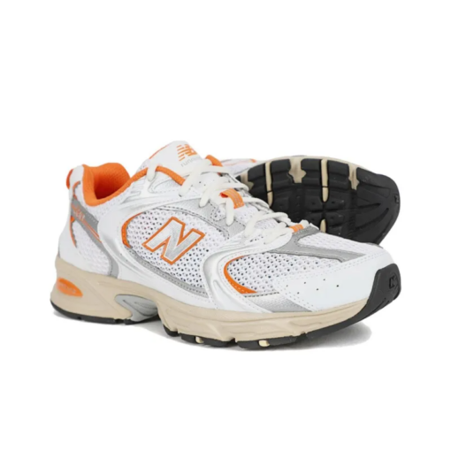 New Balance 530 White Silver Orange Iconic Sneaker