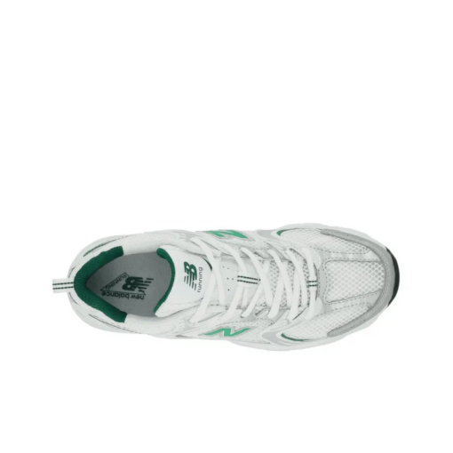 New Balance 530 White Nightwatch Green Signature Footwear